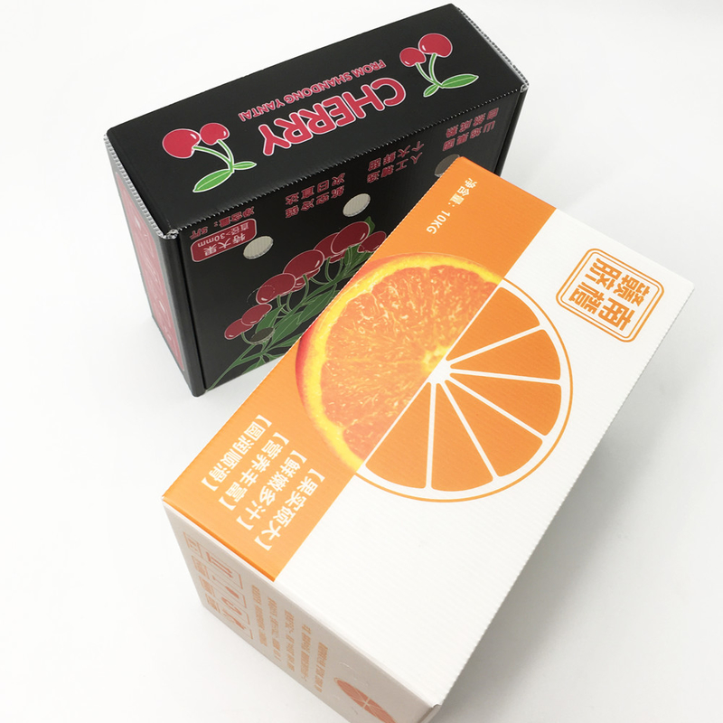 Oluklu Plastik Meyve Paketleme Kutuları CMYK Sürtünme Önleyici HD Baskı Frozen Store